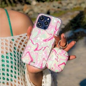 🍵 EUC Sonix Case for iPhone 14/15 Plus & AirPod Pro Case| Strawberry Matcha 🍵